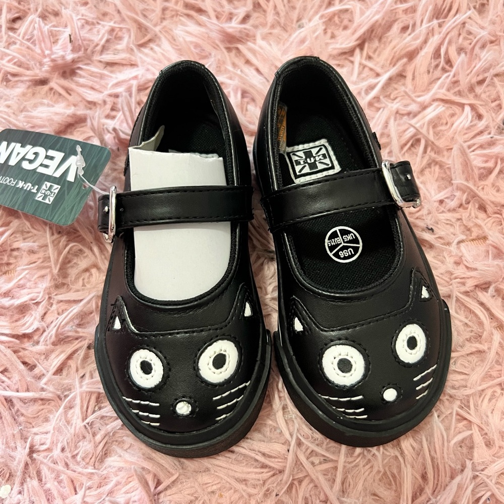Black T.U.K toddler shoes New in Box